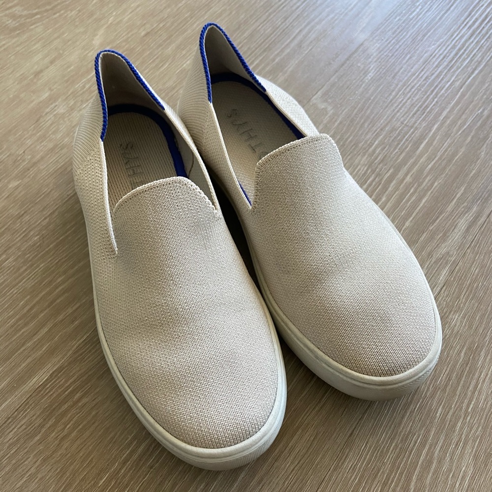 Rothy’s Beige Slip On Sneakers
